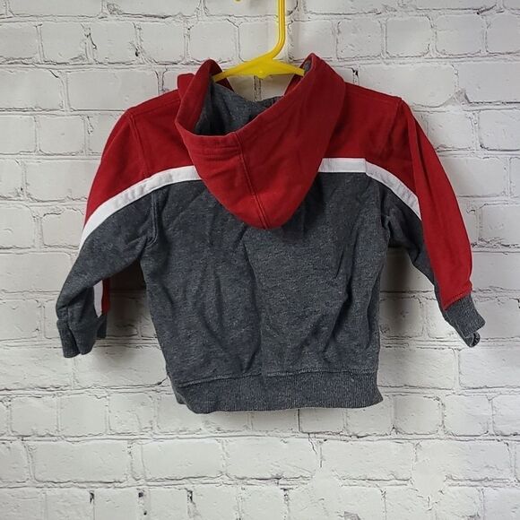 Nike Boys 18M Baby/Toddler Warm Winter Fleece Hoodie Sweatshirt Gray Zip Front - Picture 6 of 6